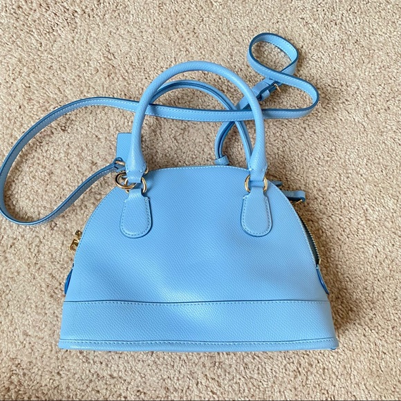 Like New! Authentic coach baby blue katy satchel - Picture 6 of 9
